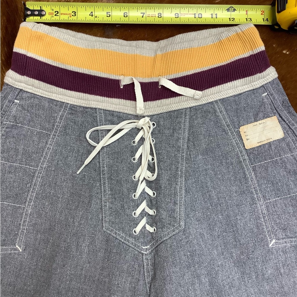KAPITAL Denim Riding Lace Up Pants - Picture 8 of 11